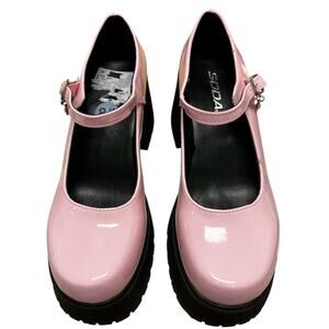 SODA bubblegum patent vegan leather Pink platform Maryjane schoolgirl NWT SZ 8.5